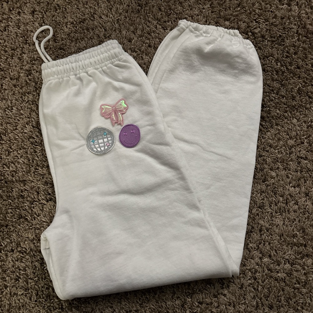 Patched Preppy Sweatpants